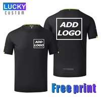 custom quick dry short sleeve sport gym jerseys fitness t shirt trainer running compression breathable multicolor sportswear 4xl