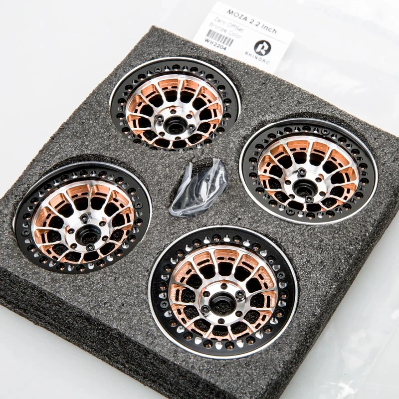 Rhino MOZA 2 2-дюймовый 25 мм узкий обод ZERO OffSet 4 шт. для 1/10 RC Crawler SCX10 Pro TRX4 Shafty Bully MOA