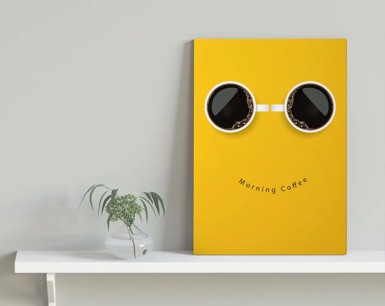

BK Home Coffee Design Canvas Table 30x50cm-6 Modern Convenient Reliable Wall Decoration Gift Design Simple Vicinity