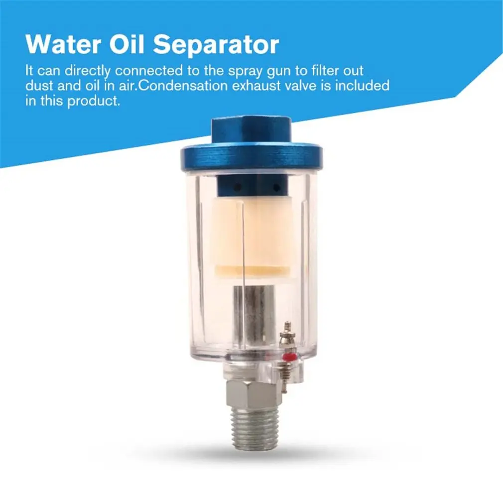 

1/4'' Water Oil Separator Inline Air Hose Filter Moisture Trap For Compressor Spray Paint Gun Pneumatic Tool Parts Hot Sale