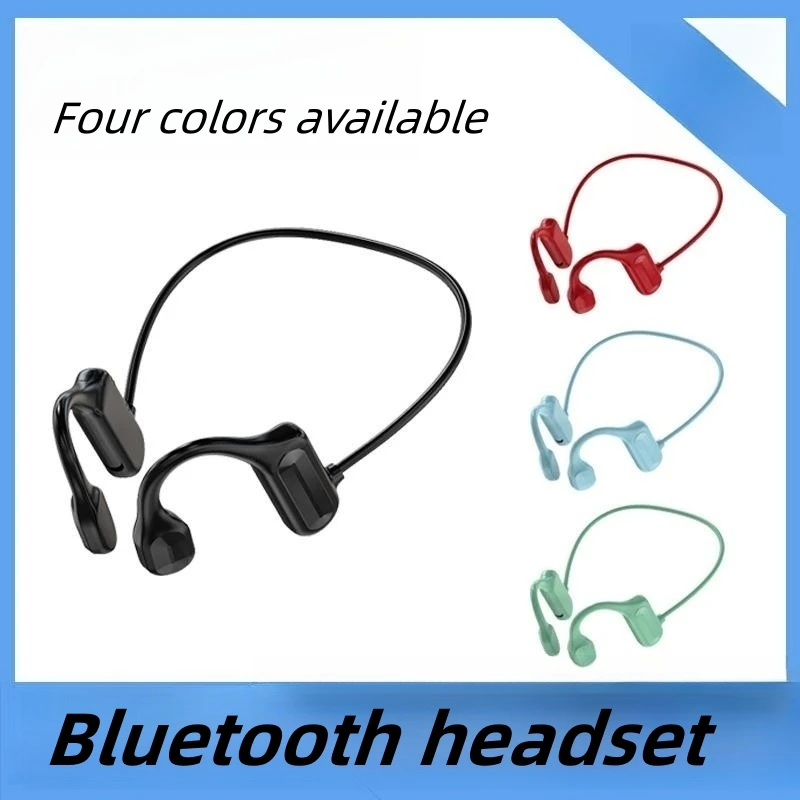 

Спортивные Bluetooth-наушники черного цвета с концепцией костной проводимости