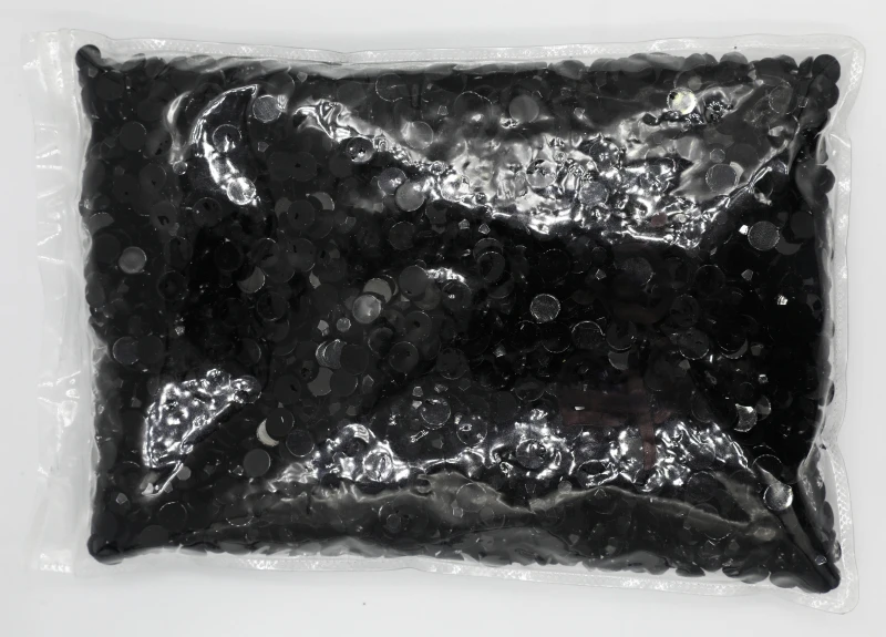 

Black Color 1.5~12mm Flat Back Round Acrylic Rhinestones Beads,3D Acrylic Nail Art / Garment Decoration
