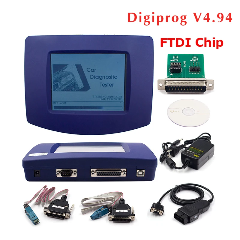 

Best Digiprog 3 V4.94 Full Set Digiprog3 OBD2 Version Car Diagnostic Tool DigiprogIII Programmer FTDI Chip With EU/US Plug