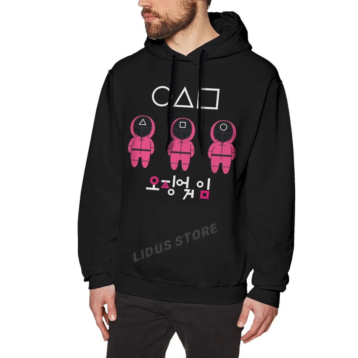

Korean TV Squid Game Hoodie Unisex Sweatshirts Harajuku Creativity 100% Cotton Streetwear Hoodies