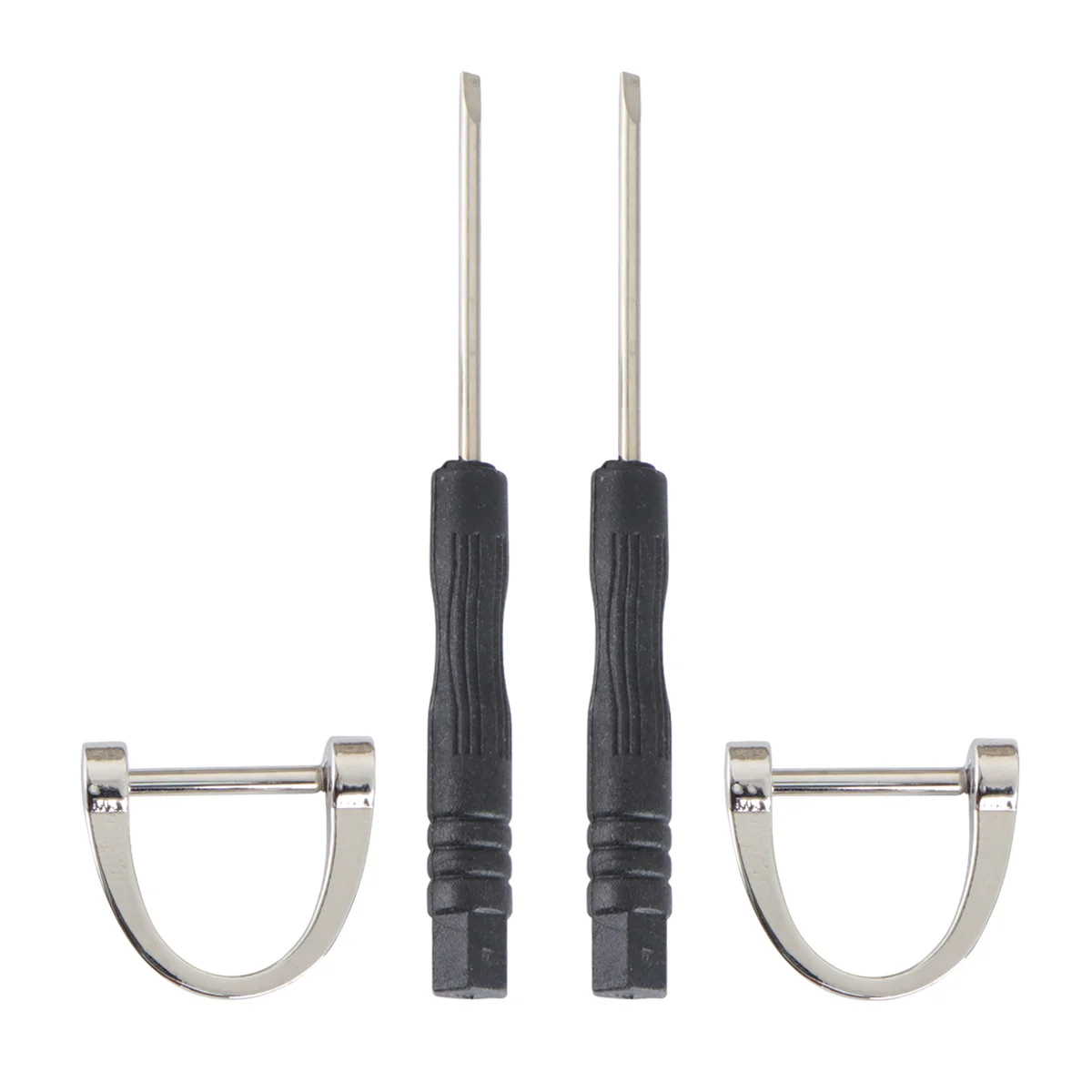 

2pcs D-shaped Keychain Unique Chic Stylish Gift Key Holder for Men Adult