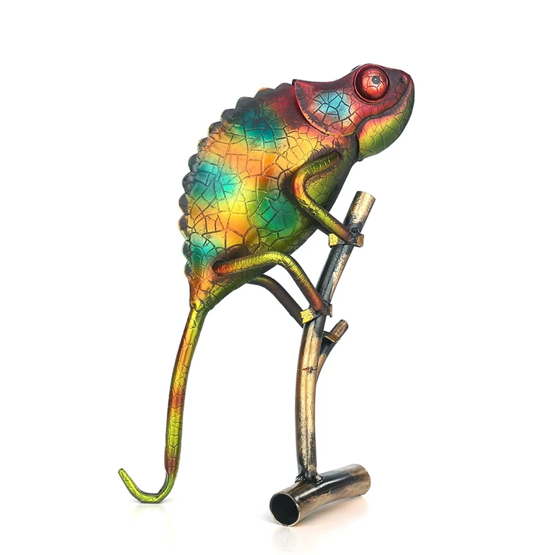 

Creative Lizard Animal Figurine Ornaments Home Furnishing Art Metal Sculpture Home Decoration Accessories Gift