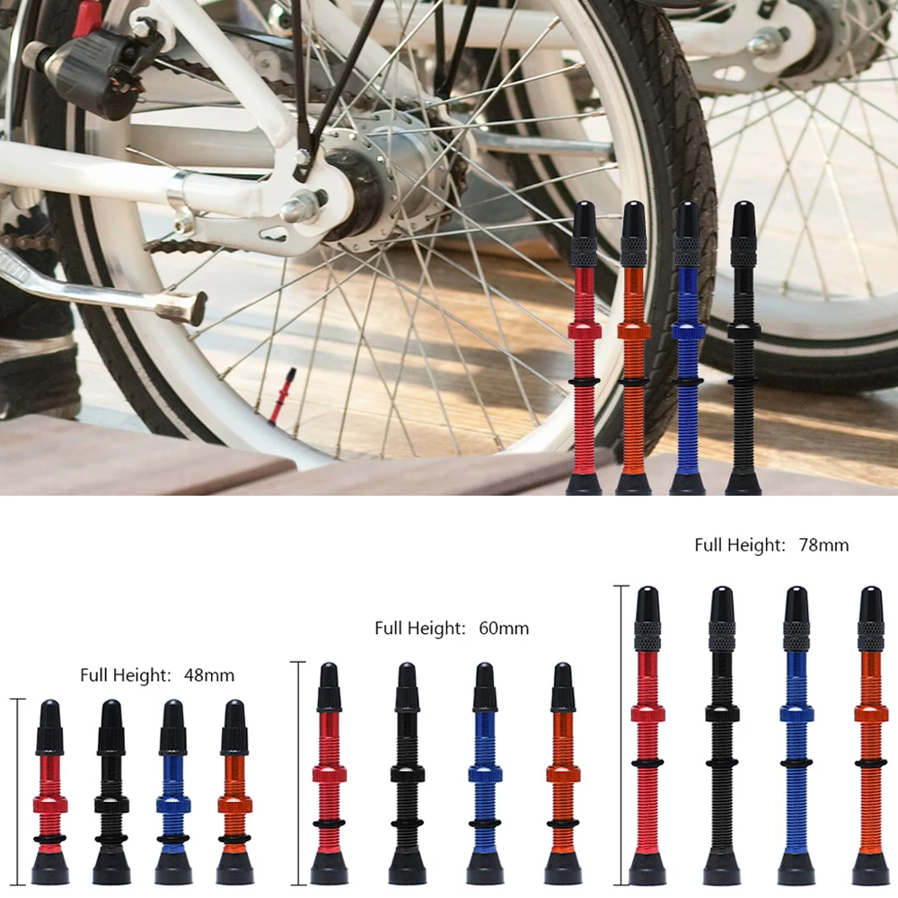 

1 пара 48/60/78 мм велосипедный престоечный клапан для дорожного горного велосипеда бескамерные шины латунный сердечник из сплава бескамерный ...
