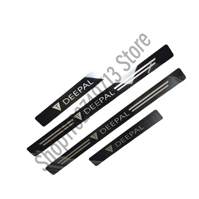 Накладка на порог двери для CHANG AN DEEPAL SL03 SL07 2023 Стайлинг отделка из нержавеющей