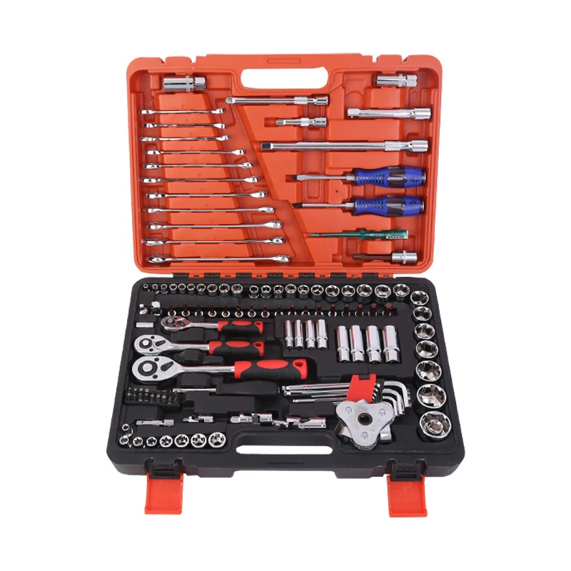 121pcs socket wrench combination tools for automobile maintenance set multifunctional Car repair kit Hardware toolbox