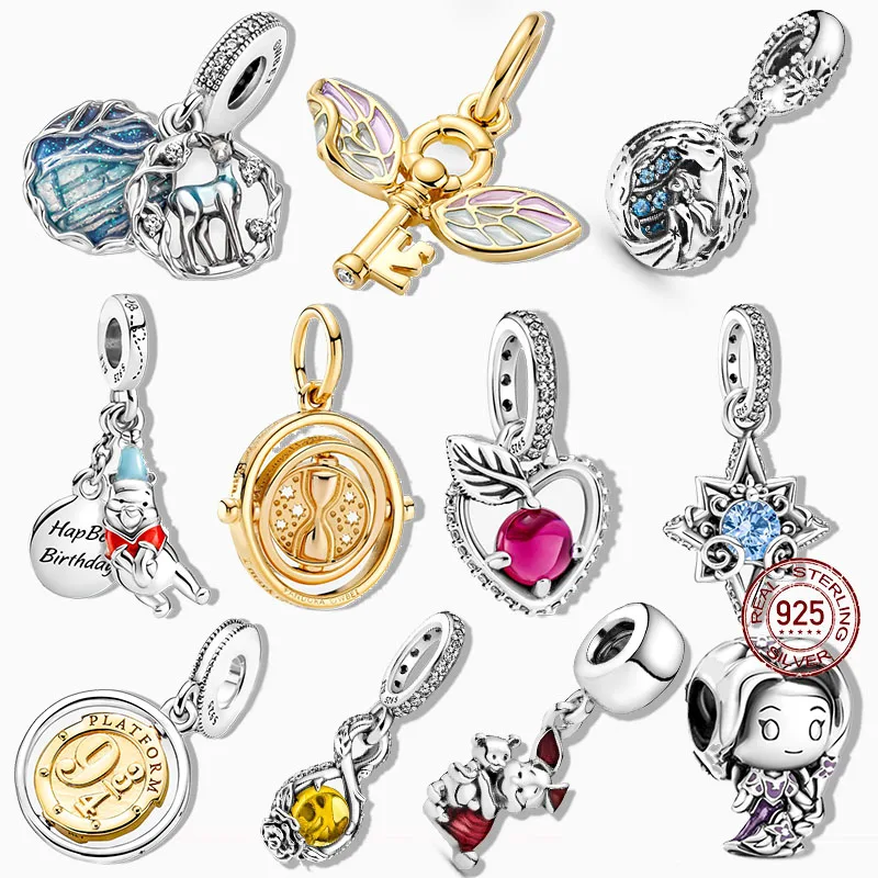 

925 Sterling Silver New Product Color Rainbow Balloon Charms Beads Fit Original Pandora Charms Bracelets DIY Jewelry For Women