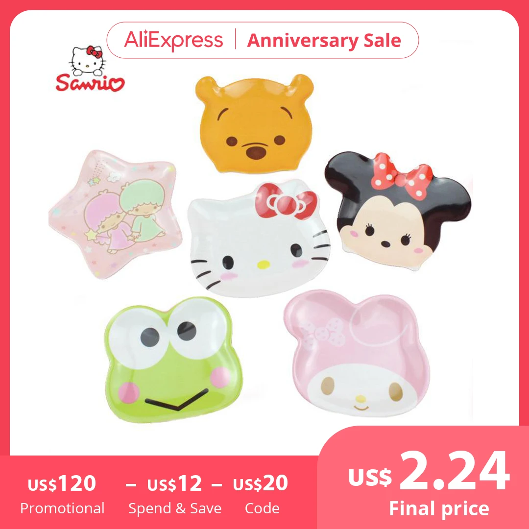 

Милая тарелка Hello Kitty, Детская керамическая посуда с имитацией мультяшной мелодии, Снэк, тарелка с высушенными фруктами, тарелка для кухни