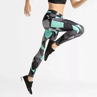 new polygonal rhombus punk sexy women leggings casual compression fitness ladies workout high waist long leggings trousers