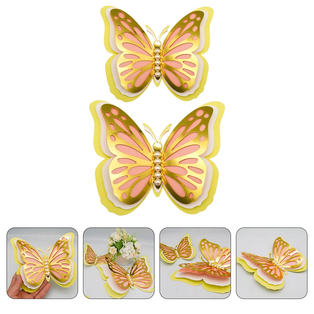 

Wall Decals Butterflies Stickers 3D Decorative Decoration Removable Diy Decor Muralbedroom Home