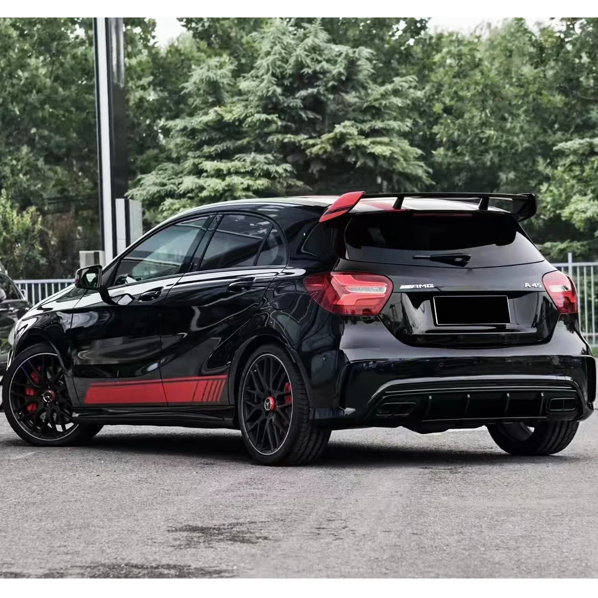 Обновление обвеса W176 до A45 AMG Style передние и задние бамперы обвес для Mercedes Benz A Class