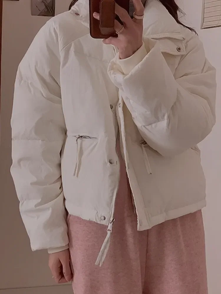 Женская куртка новая корейская версия короткая с воротником-стойкой на