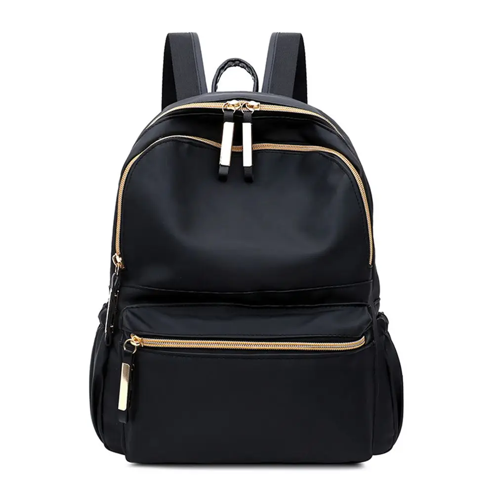 

Black Ladies Soft Casual Waterproof Oxford Nylon Shoulder Bag School Backpack Daypacks Rucksack