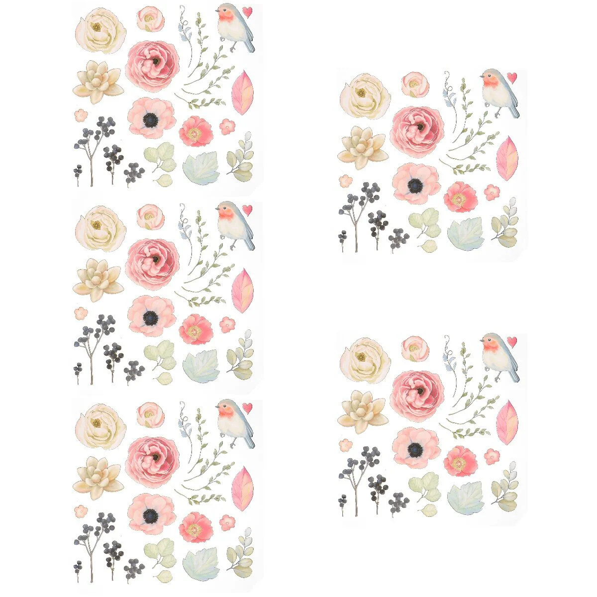 

The Flowers Create Your Own Iron Transfer Transfers Shirts Women Heat Stickers Patches