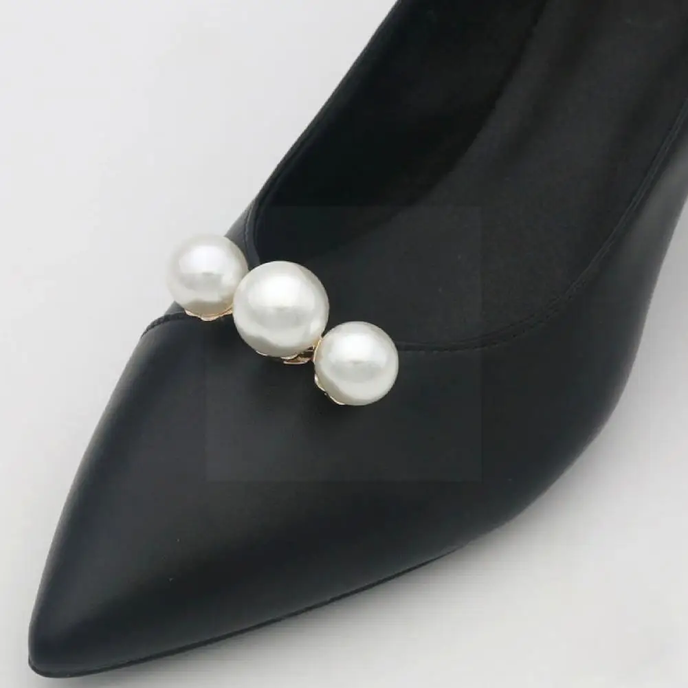 

1pc Pearl Leaf High Heel Clip Bridal Wedding Shiny High Woman Elegant Accessories Glamour Decoration Buckle Diy G8d7
