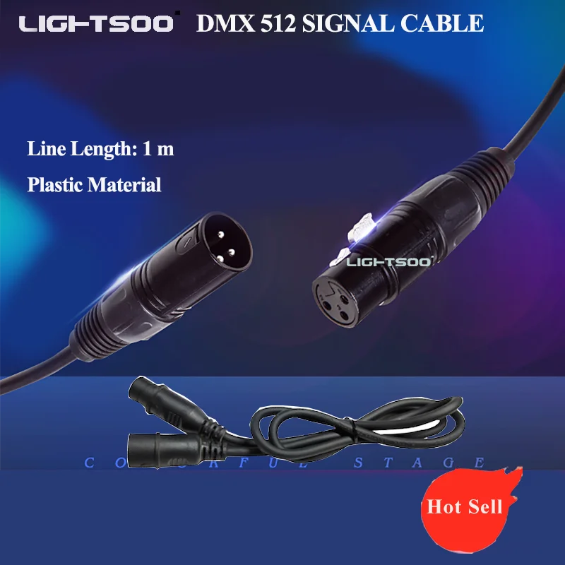 Резиновый сигнальный кабель DMX 512 1-10 шт./Лот длина 1 м |