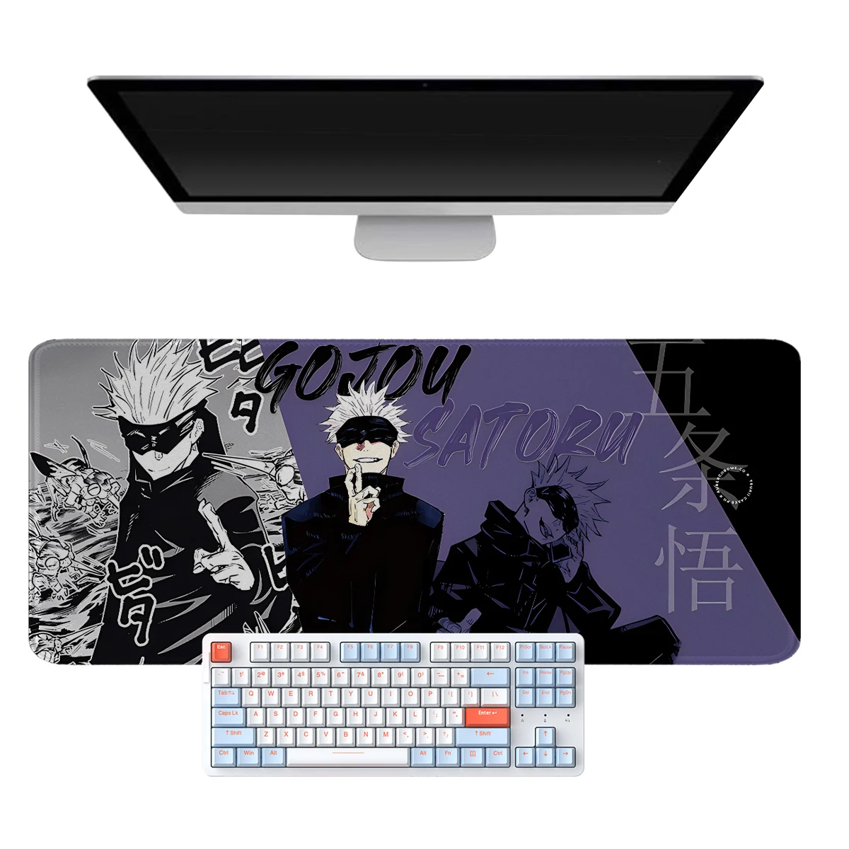Коврик для мыши Gojo Satoru с рисунком аниме большой Настольный коврик игровой