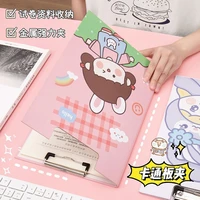 a4 board clip cartoon office clip opening and closing board clip paper folder double layer writing board pad data clip