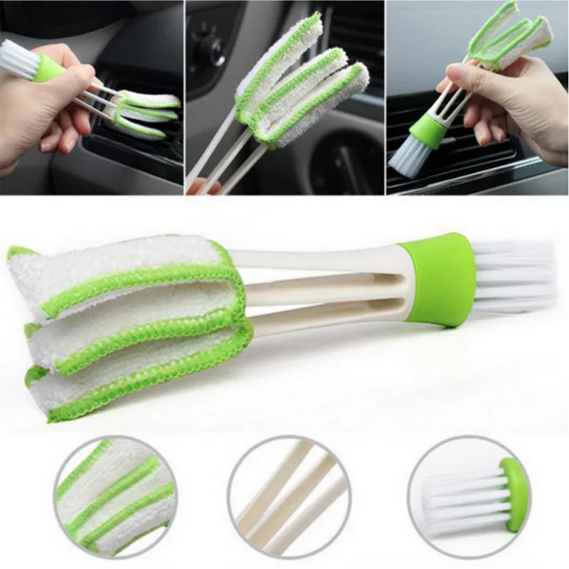 

Car Cleaning Brush Air Conditioner Vent Cleaner Detailing Dust Removal Blinds Duster Outlet Brush Car-styling Auto Accessories