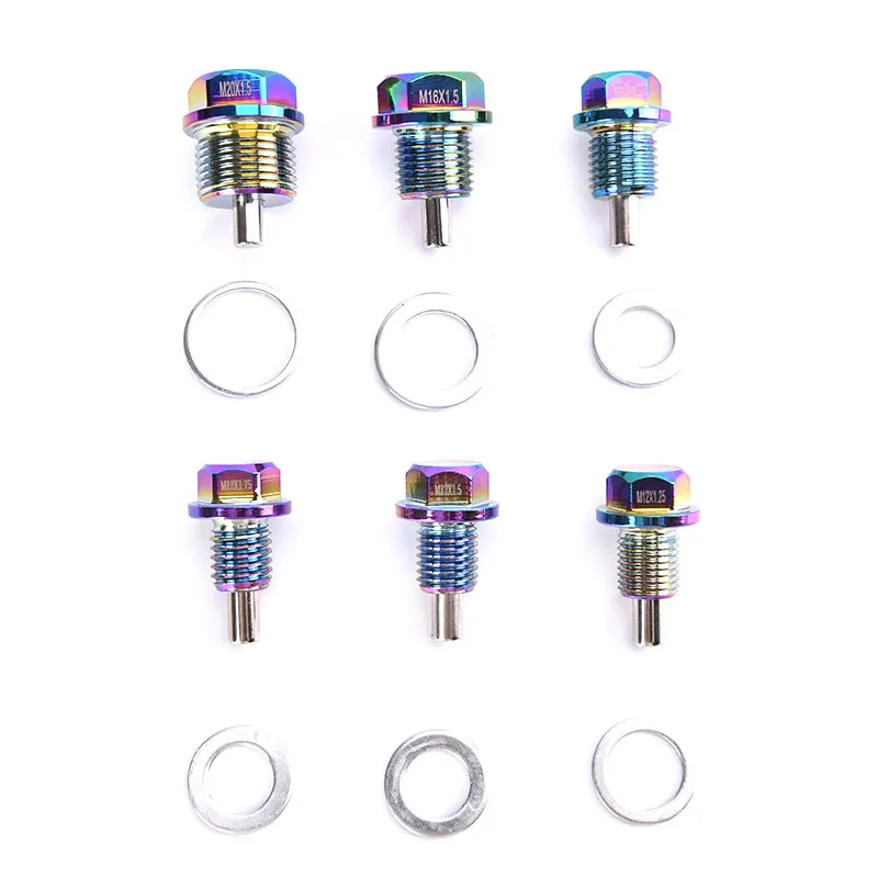 

M12 M14 M16 M20 Aluminum Magnetic Oil Drain Bolt Oil Sump Drain Plug Nut Automobile General Accessories