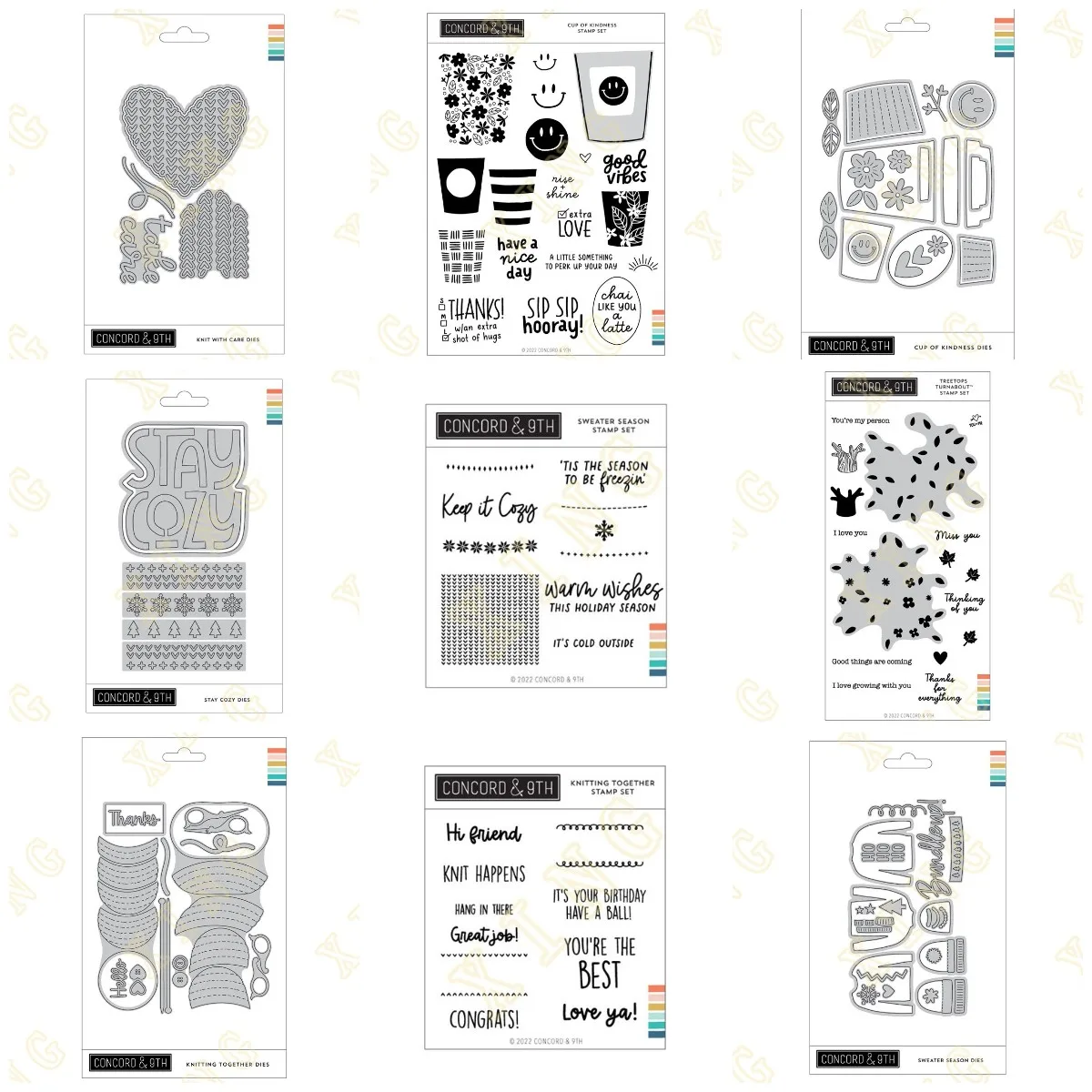 

Treetops Sweater Season New Metal Cutting Dies Clear Stamps Stencil for Scrapbook Diary Decoration Embossing Template DIY Card