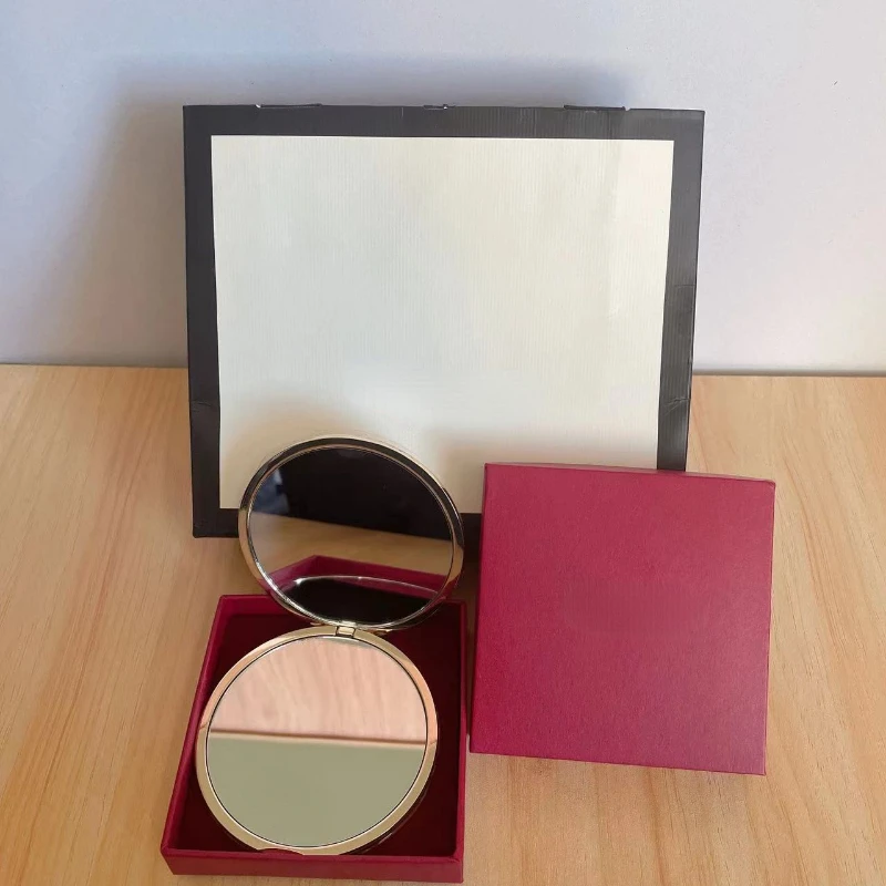 

Luxury Brand Cosmetic Mirror Foldable Makeup Mirror Mini Round Makeup Mirror Portable Double Sided Compact Makeup Mirror