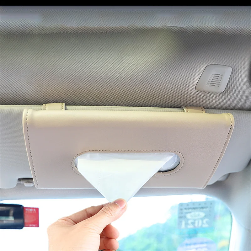 

Tissue Boxes Car Tissue Box Towel Sets Car Sun Visor Holder Auto Interior Storage Decoration For Interior Car Accessories