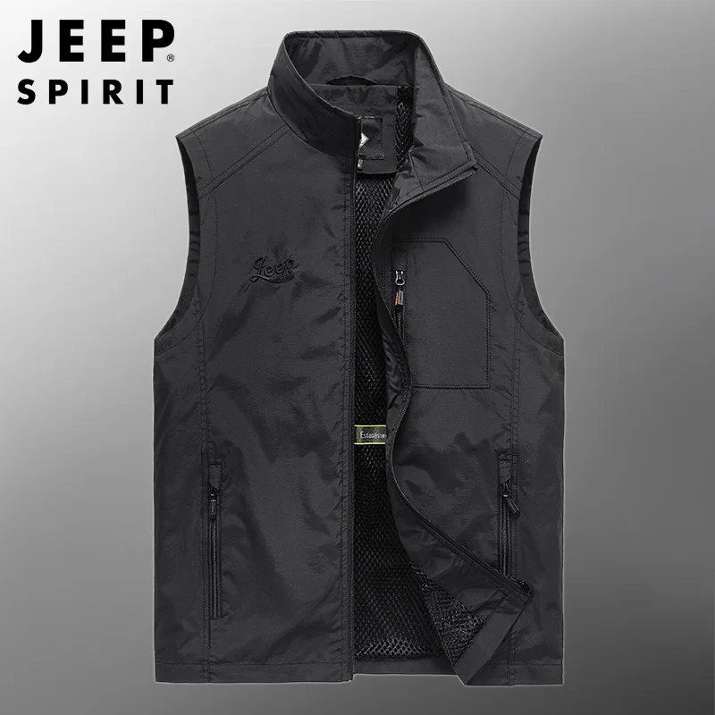 Мужская повседневная спортивная светильник Кая куртка JEEP SPIRIT модный жилет для