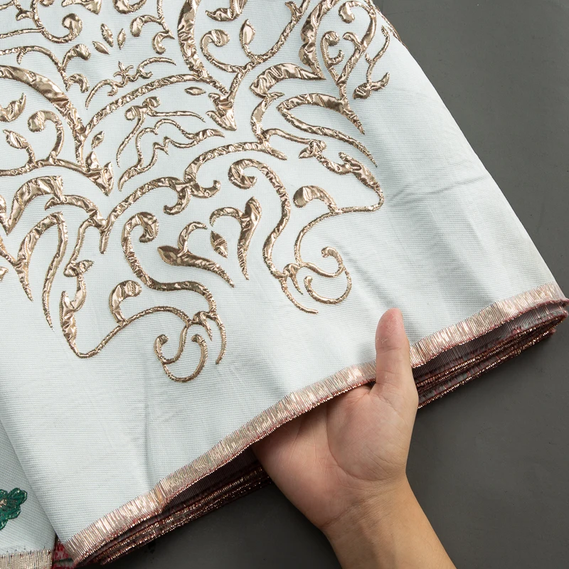 Французская парчовая кружевная ткань из органзы 2023 Высококачественная