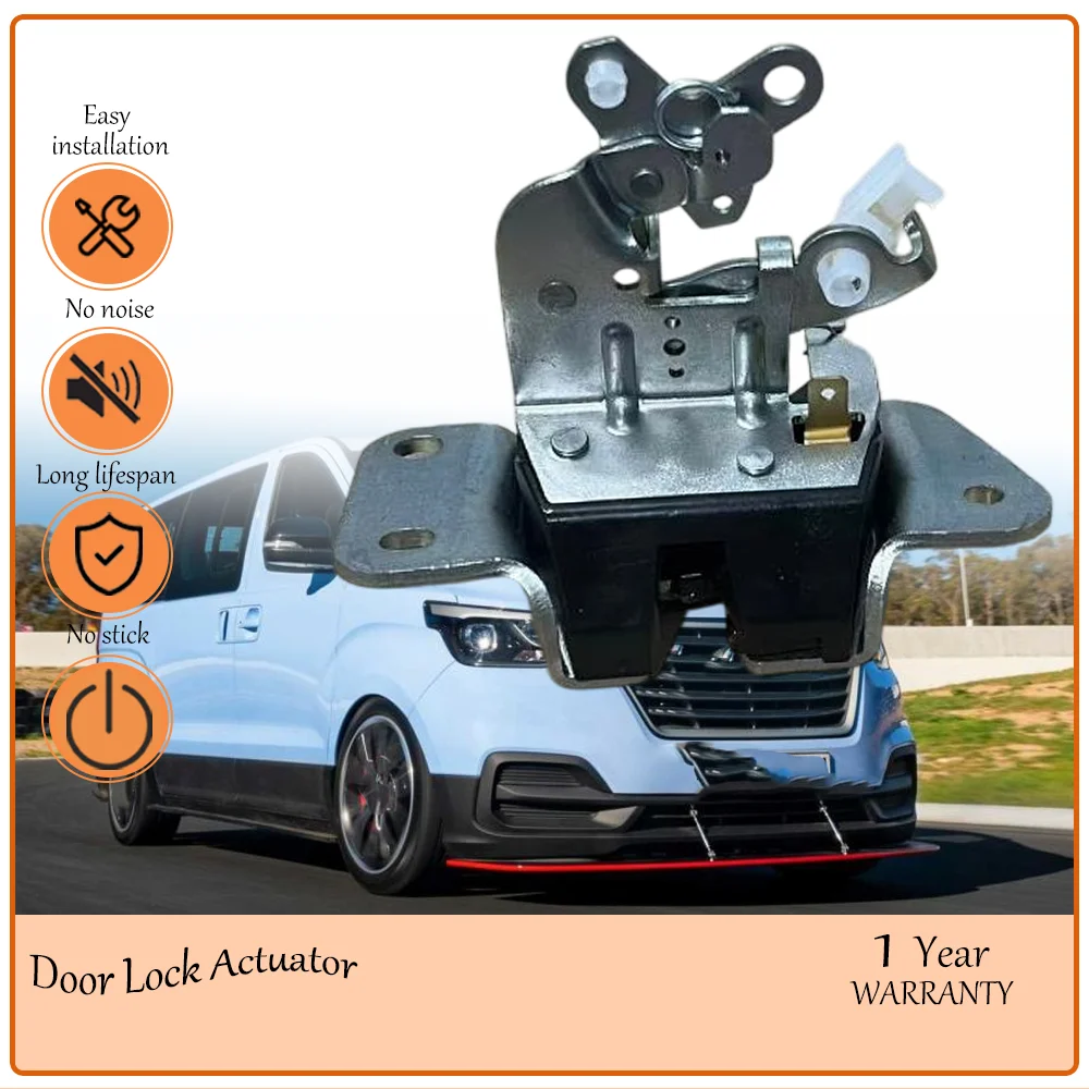 Фото Низкопрофильный ручной замок двери багажника, совместим с Hyundai Starex H1 H200 IMax I800 и Mitsubishi L300, OE MB537417, MR503021, 817104A001 №1
