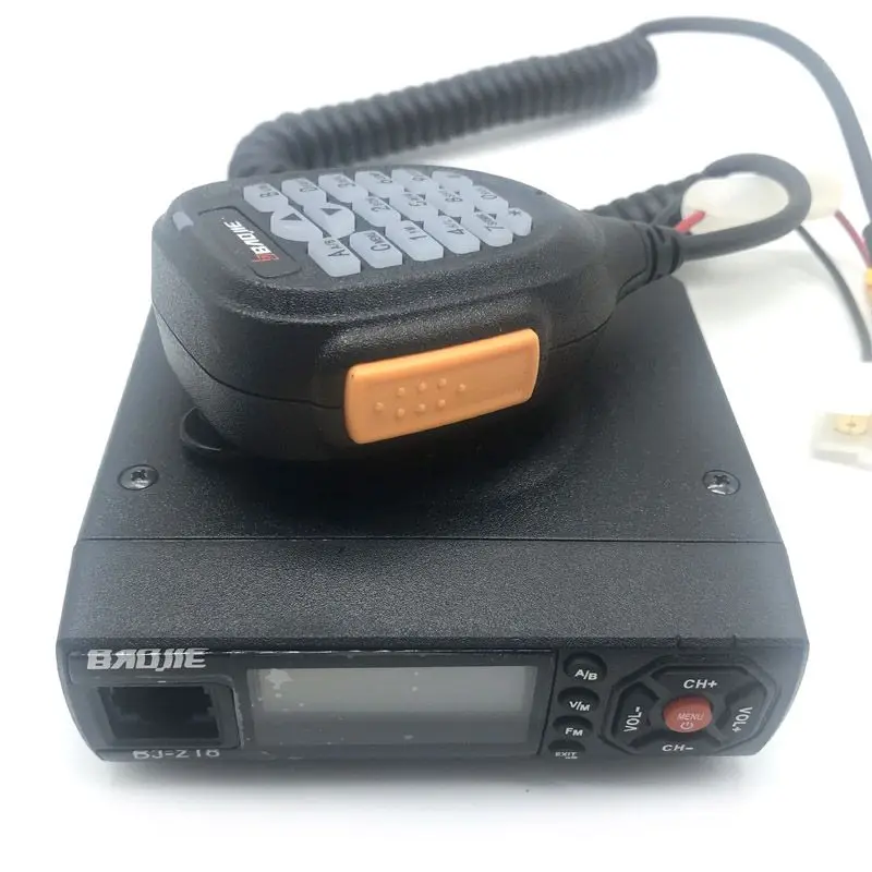 Baojie BJ-218 Mini Car Radio10KM 25W Dual Band VHF/UHF 136-174mhz 400-470mhz 128CH Mini Ham Mobile Car Walkie Talkie Transceiver