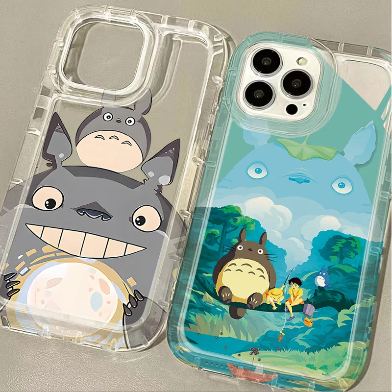 Cartoon Lovely T-TotoroS Soft Case for Xiaomi Redmi Note 13 12 Pro Plus 5G 4G 12S 11 11S 10 10S 9 9S 8 12C 10C Clear Cover