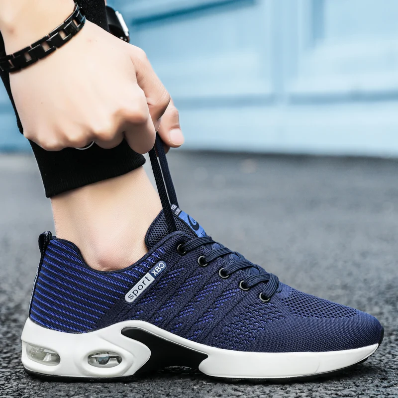 Men Sneakers Mesh Outdoor Air Cushion Trend Fashion Breathable Sports Shoes Mens Training Running Shoes