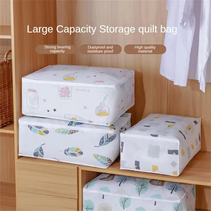 

Large Capacity Translucent Frosted Texture Clothes Cabinet Peva Material Sundry Storage Bag Wear-resistant Odorless Sorting Bags