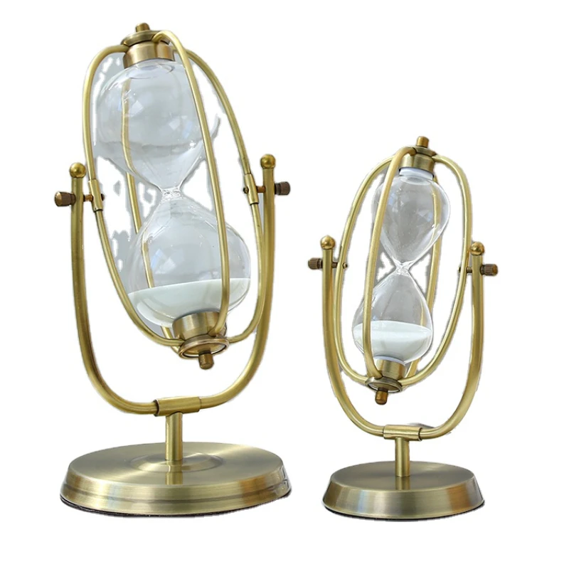 

Creative Home Decoration Metal Hourglass Ornaments Color Hourglass Timer