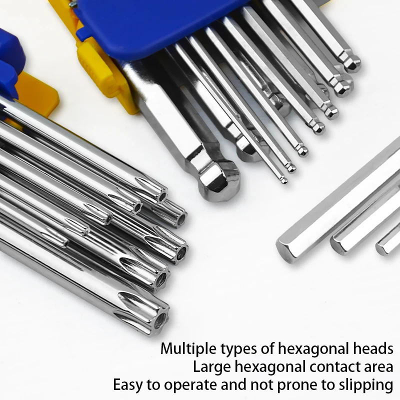 FUTE 9/12 шт. Набор шестигранных ключей Imperial Wrench L Ключи Размер шестигранного ключа