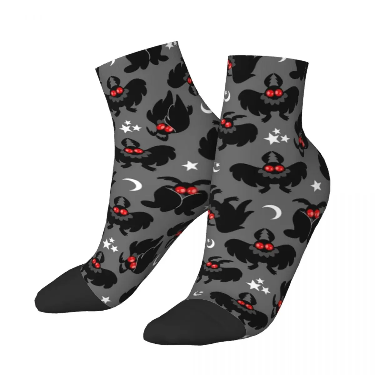 

Классные милые короткие носки для футбола с рисунком Cryptids Mothman, Полиэстеровые низкие носки-трубы для женщин и мужчин, поглощающие пот