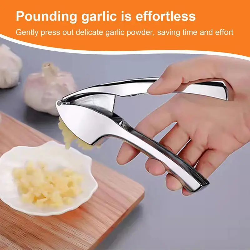

Zinc Alloy Garlic Press Reusable Handheld Ginger Mincer Squeezer Creative Vegetables Crusher for Garlic Ginger Kitchen Tools