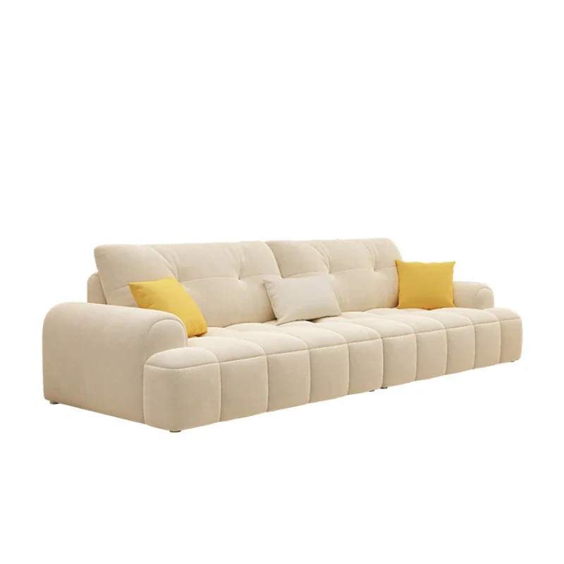 Скандинавские современные минималистичные диваны угловой 3-местный пушистый