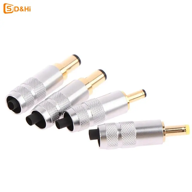 

1PC Copper Plated Gold 5.5 x 2.5 / 5.5 x 2.1 / 4.0x1.7 / 3.5 x 1.3 DC Power Plug Jack Male Connector for Linear Power Output
