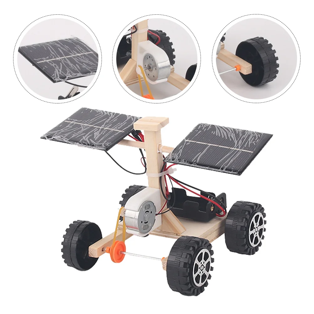 

Car Solar Model Science Kit Wooden Toy Educational Diy Stem Kids Puzzle Powered Electric 3D Toys Control Remote Power Buildcars