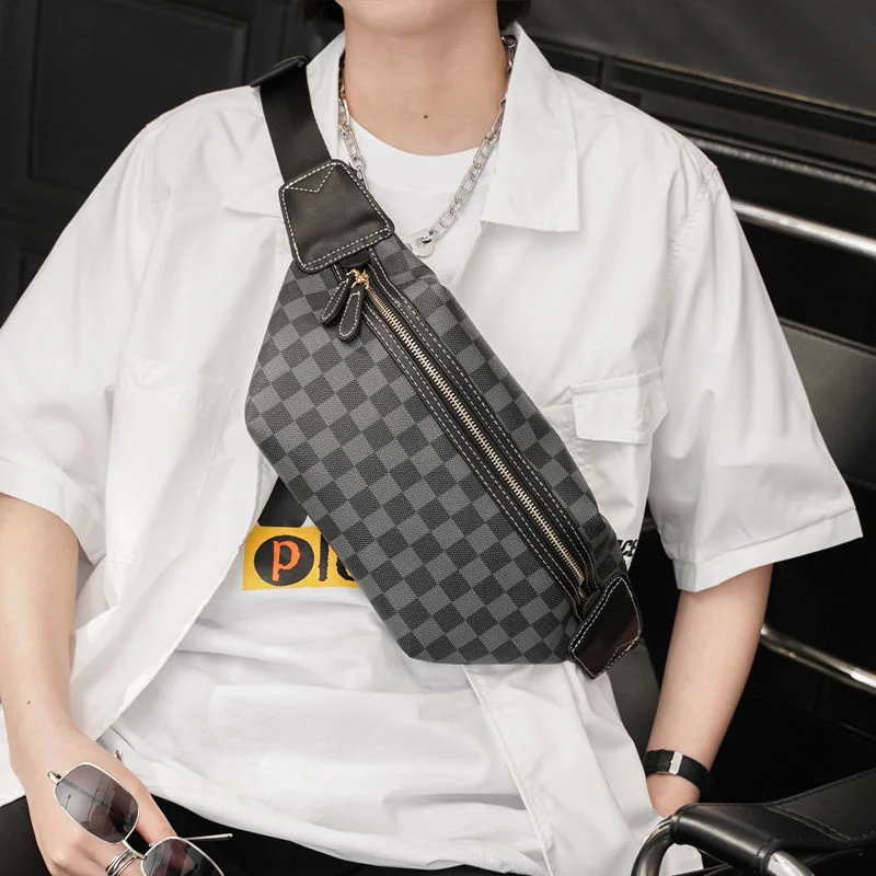 

2022 клетчатые поясные сумки, простые повседневные сумки-мессенджеры, модные нагрудные сумки большой вместимости, Высококачественная сумка-...