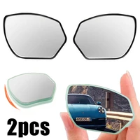 2pcs universal car blind spot mirror auxiliary rearview mirror wide angle hd glass 360 degree adjustable convex mirrors