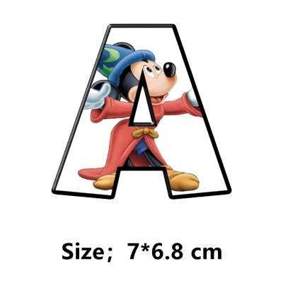 Термонаклейки Микки Маус 26 букв |
