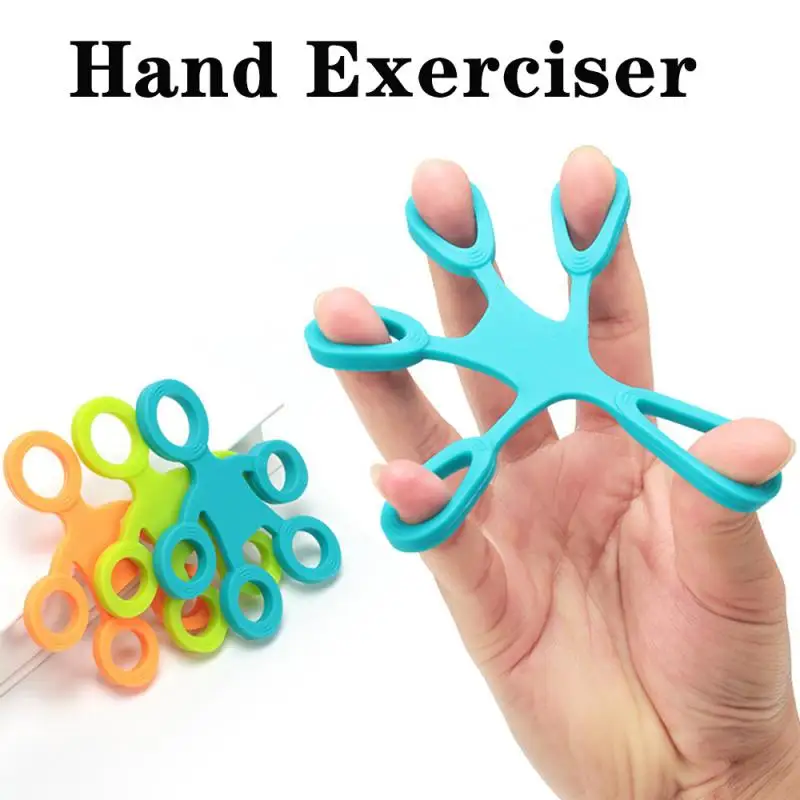 Silicone Hand Trainer Finger Gripper Exerciser Finger Stretcher Exercise Hand Grips Wrist Strength Expander Rehabilitation Tools