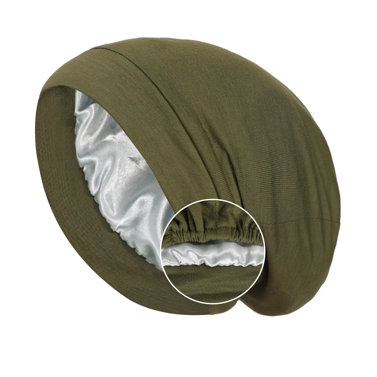 Unisex Bonnet Women Men Chemo Cap Double Layer Beanies Baggy Slouchy Headscarf Headwear Elastic Hair Loss Sleep Night Hat Wraps