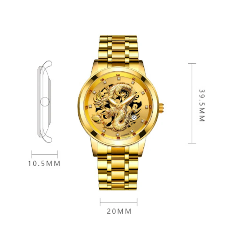 Часы наручные мужские кварцевые с календарем модные немеханические деловые